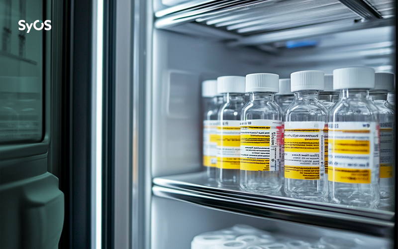 Sala de vacina - geladeira de vacina